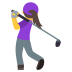 🏌️‍♀️ woman golfing display on JoyPixels